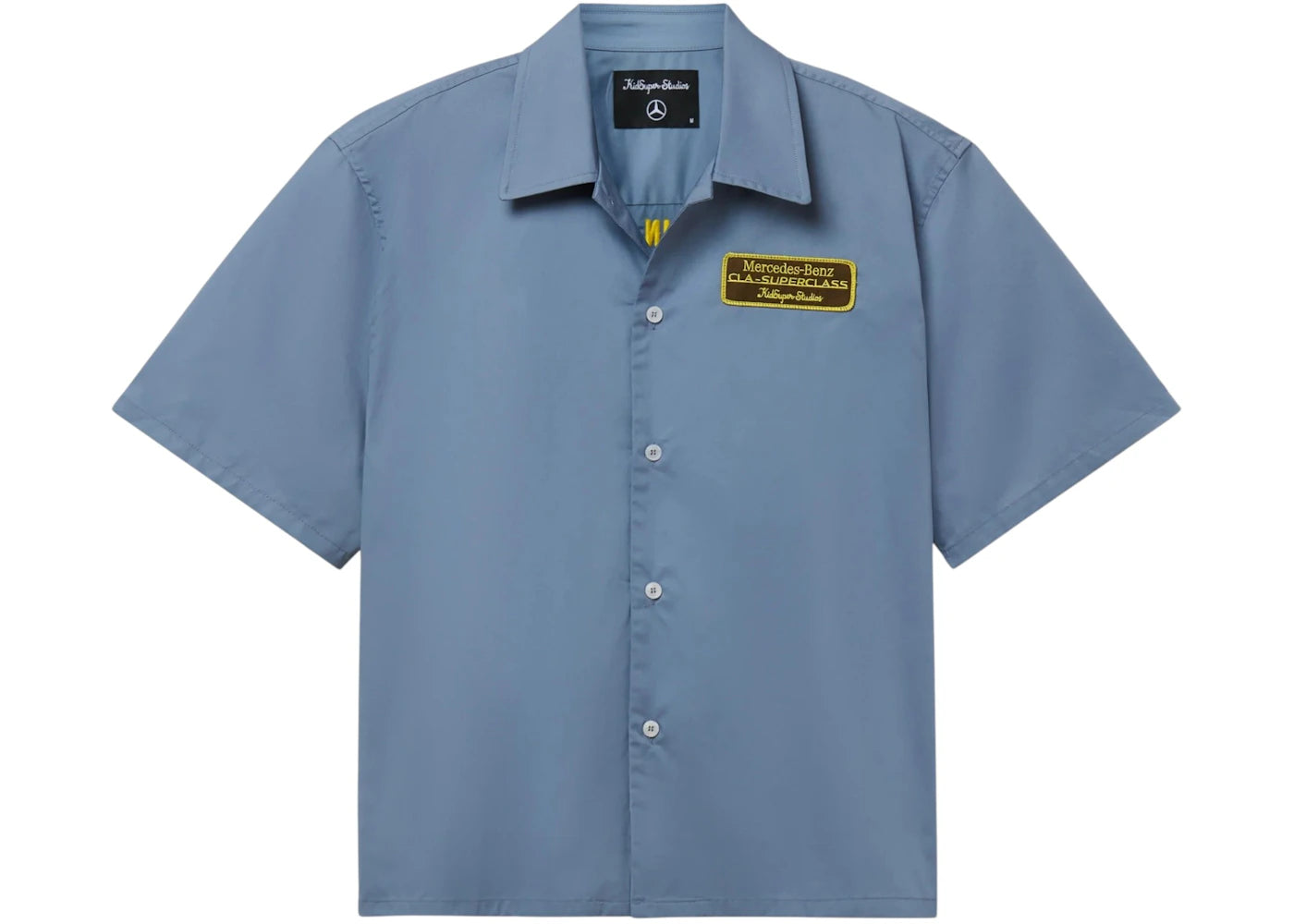 KidSuper x Mercedes Benz Cropped Work Shirt Blue