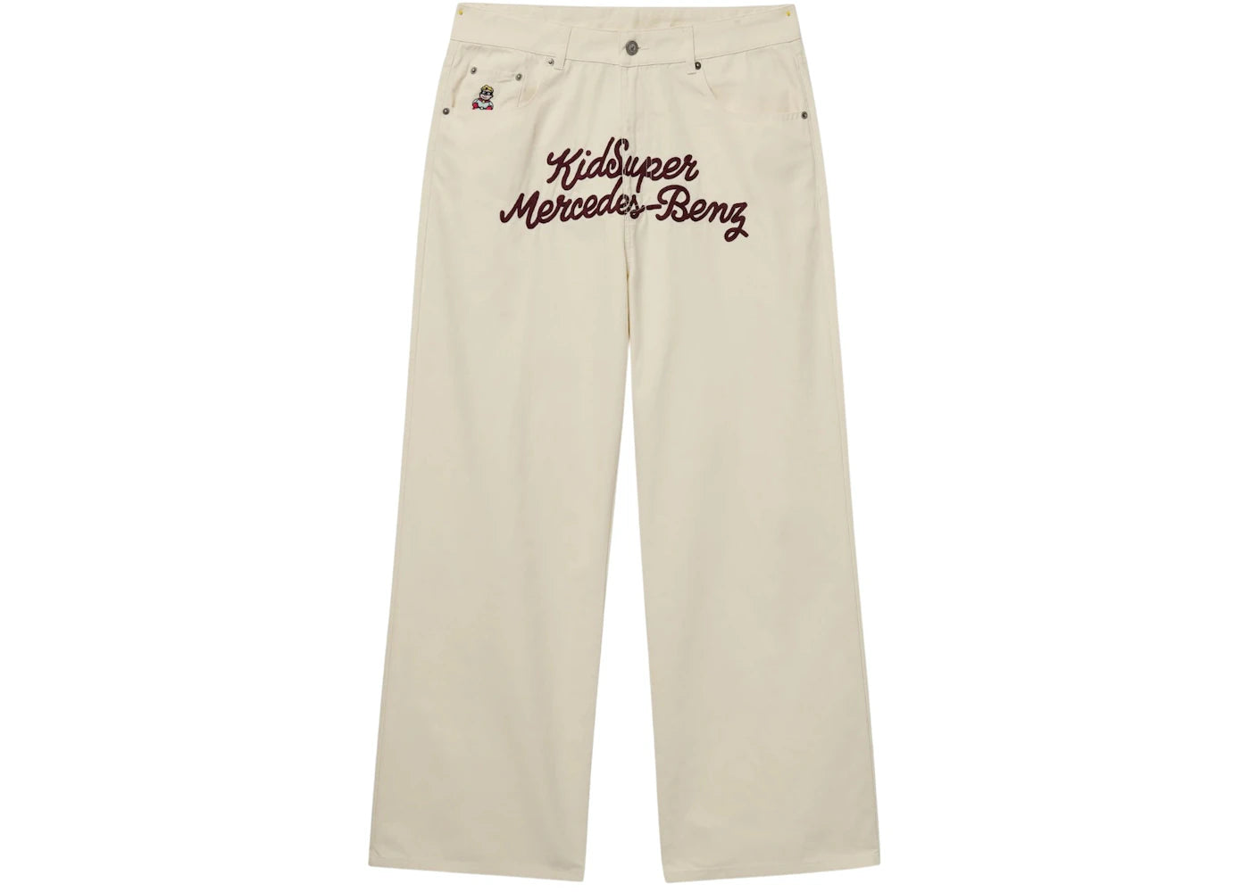KidSuper x Mercedes Benz Work Pants Cream