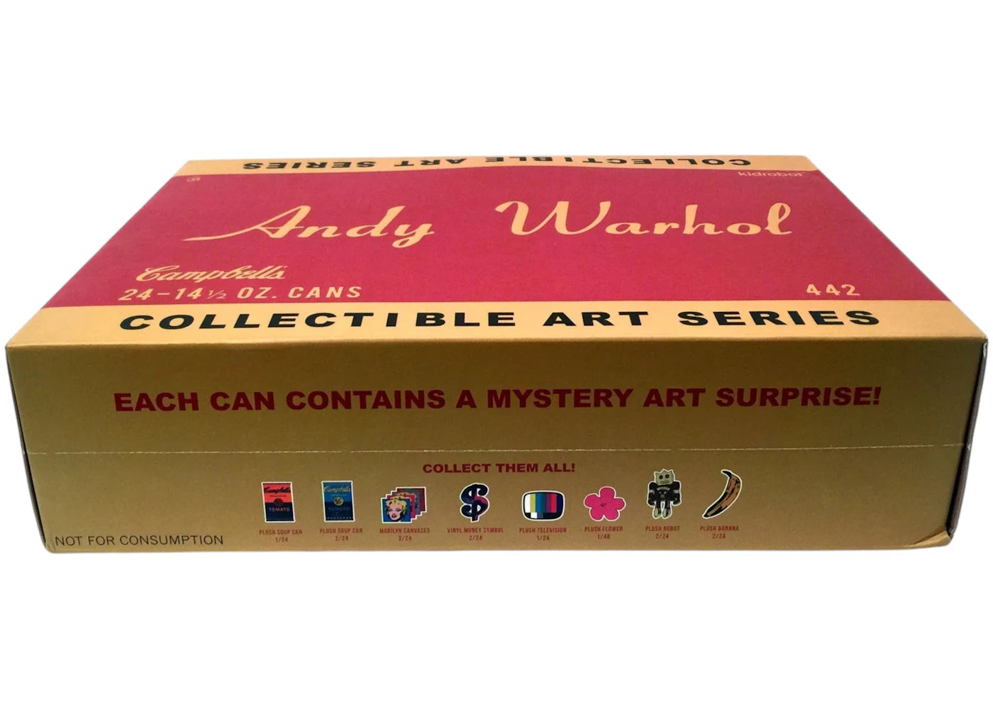 Kidrobot Andy Warhol Campbell's Soup Can Mystery Warhol Art Figure Series Casepack (24 Blind Boxes)