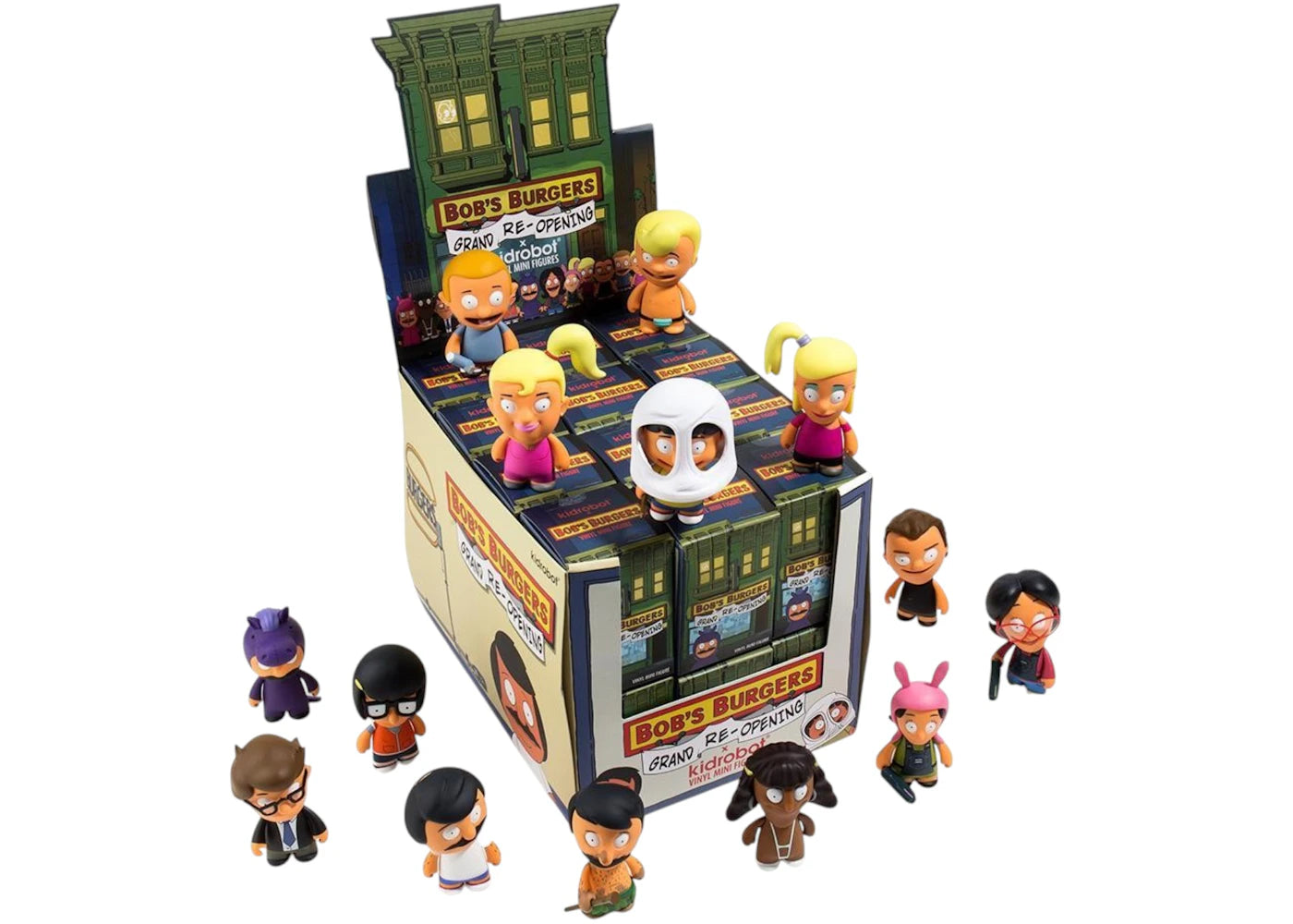 Kidrobot Bob's Burgers Grand Re-Opening 3" Mini Figures Casepack (24 Blind Boxes)