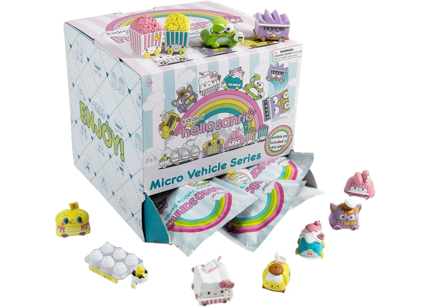 Kidrobot Hello Sanrio Micro Vehicle Series Casepack (24 Blind Bags)