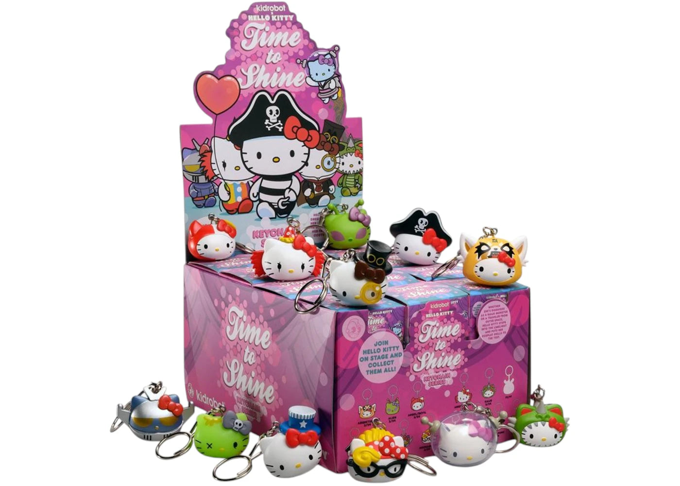 Kidrobot Sanrio Hello Kitty Time to Shine Keychains Casepack (24 Blind Boxes)