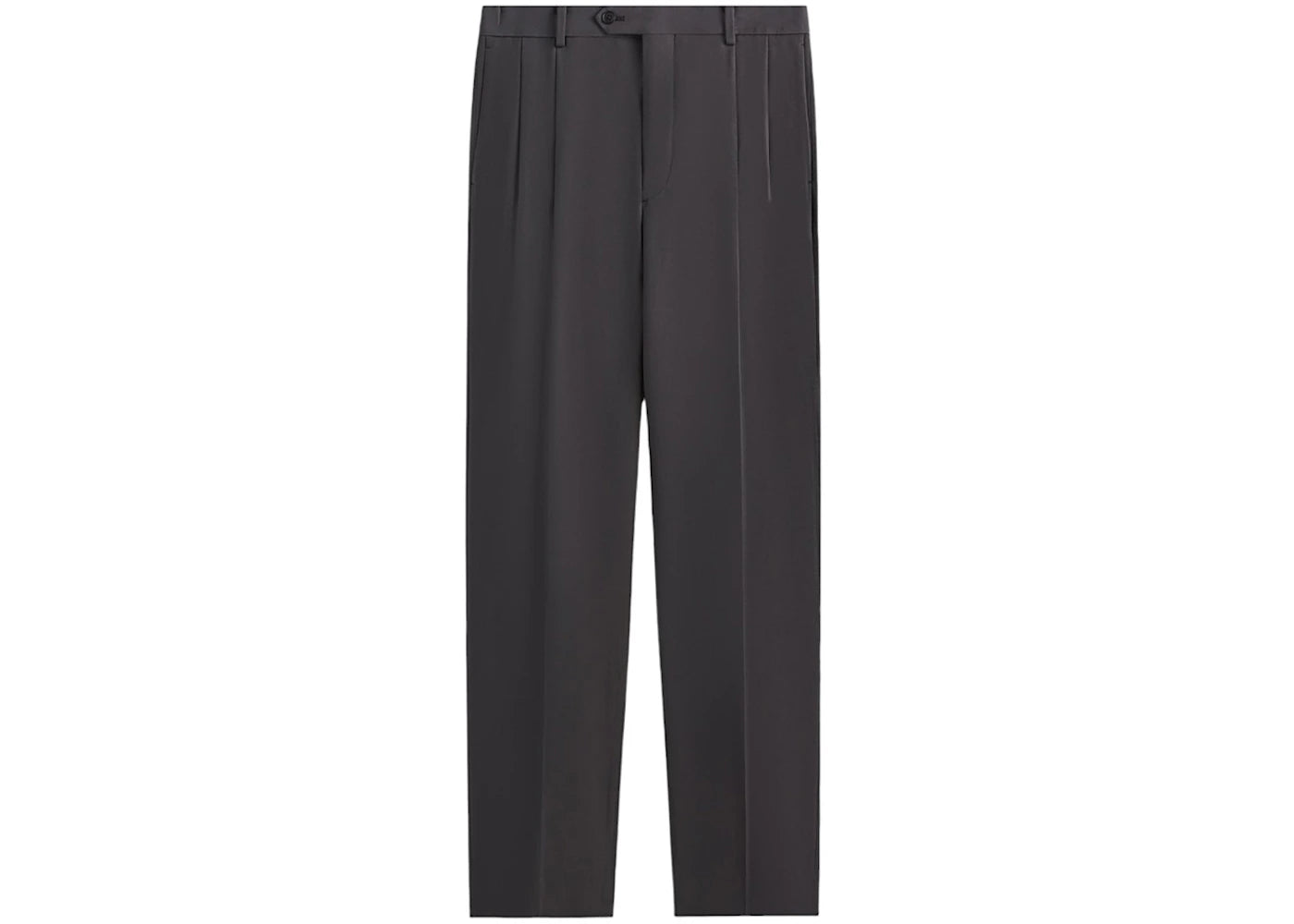 Kith 101 x Auralee Light Wool Max Gabardine Two-Tuck Slacks Gray Pinstripe