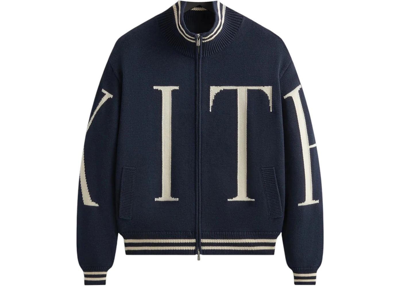 Kith Big Letter New York Wyona Full Zip Sweater Nocturnal