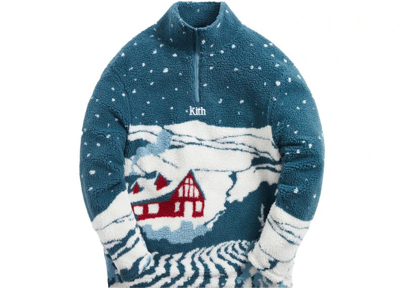 Kith Claremont Sherpa Quarter Zip Anchor – Side Kicks