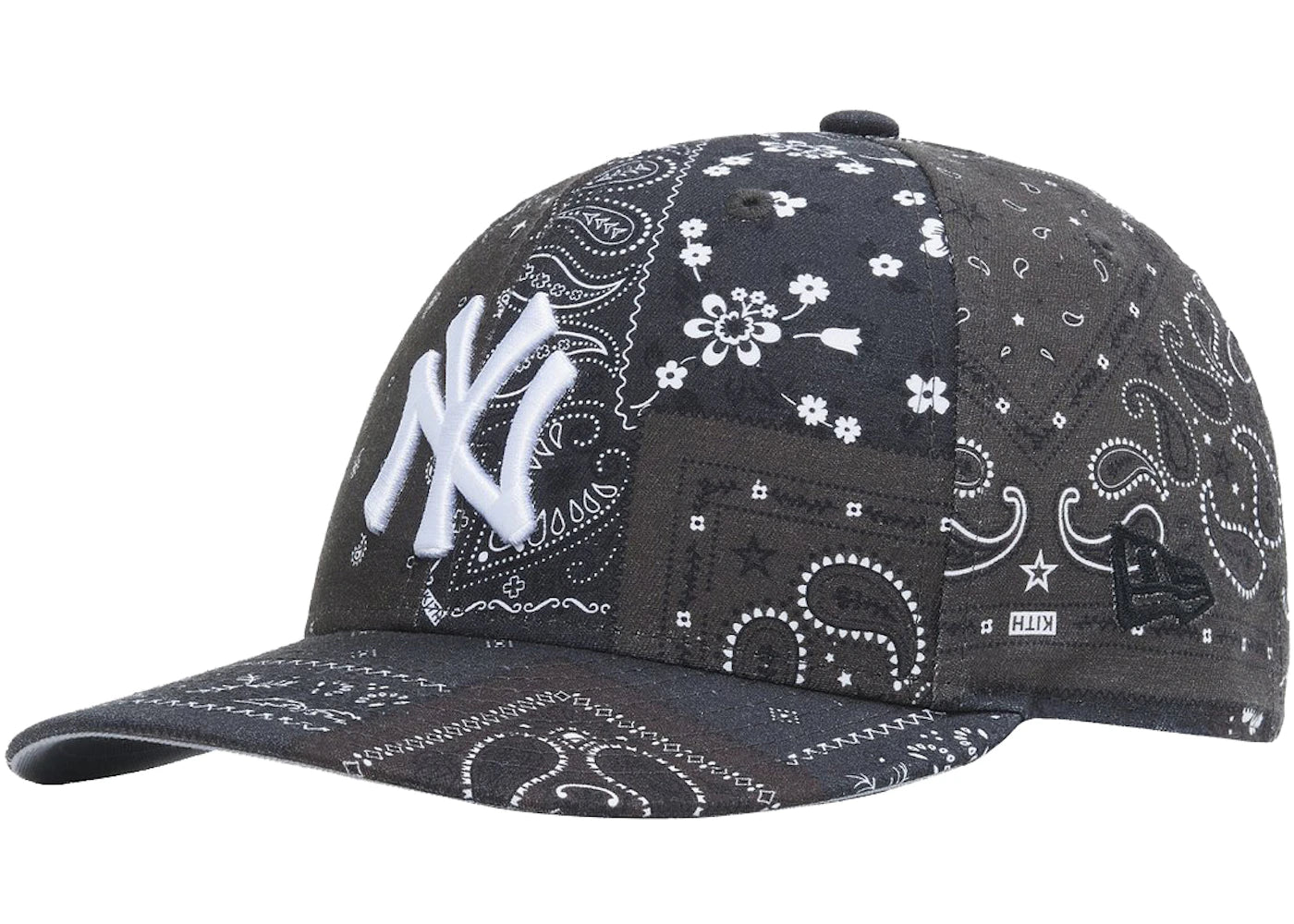 Kith New Era Yankees Deconstructed Bandana Low Profile Cap Shadow