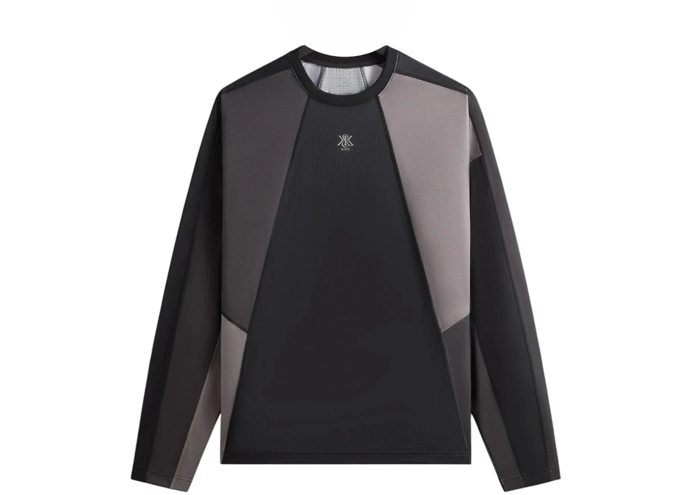 Kith K-Tech Long Sleeve Panelled Otto Tee Black