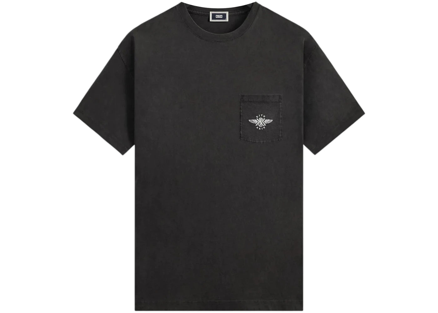Kith & Kin Wing Logo Pocket Vintage Tee Black
