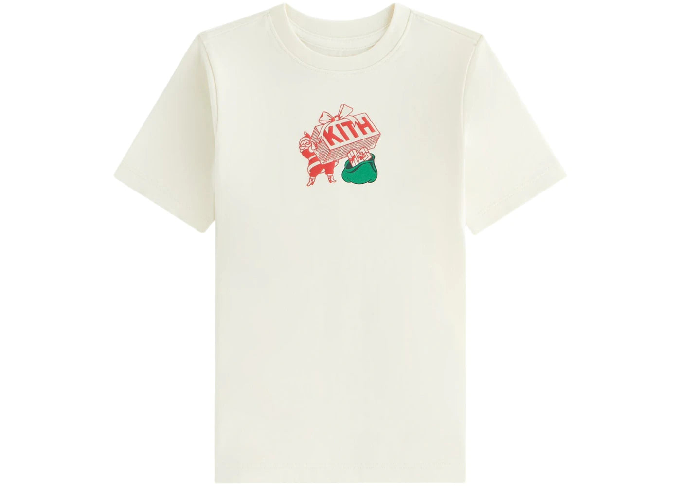 Kith Kithmas Kids Comic Santa Gift Tee Sandrift