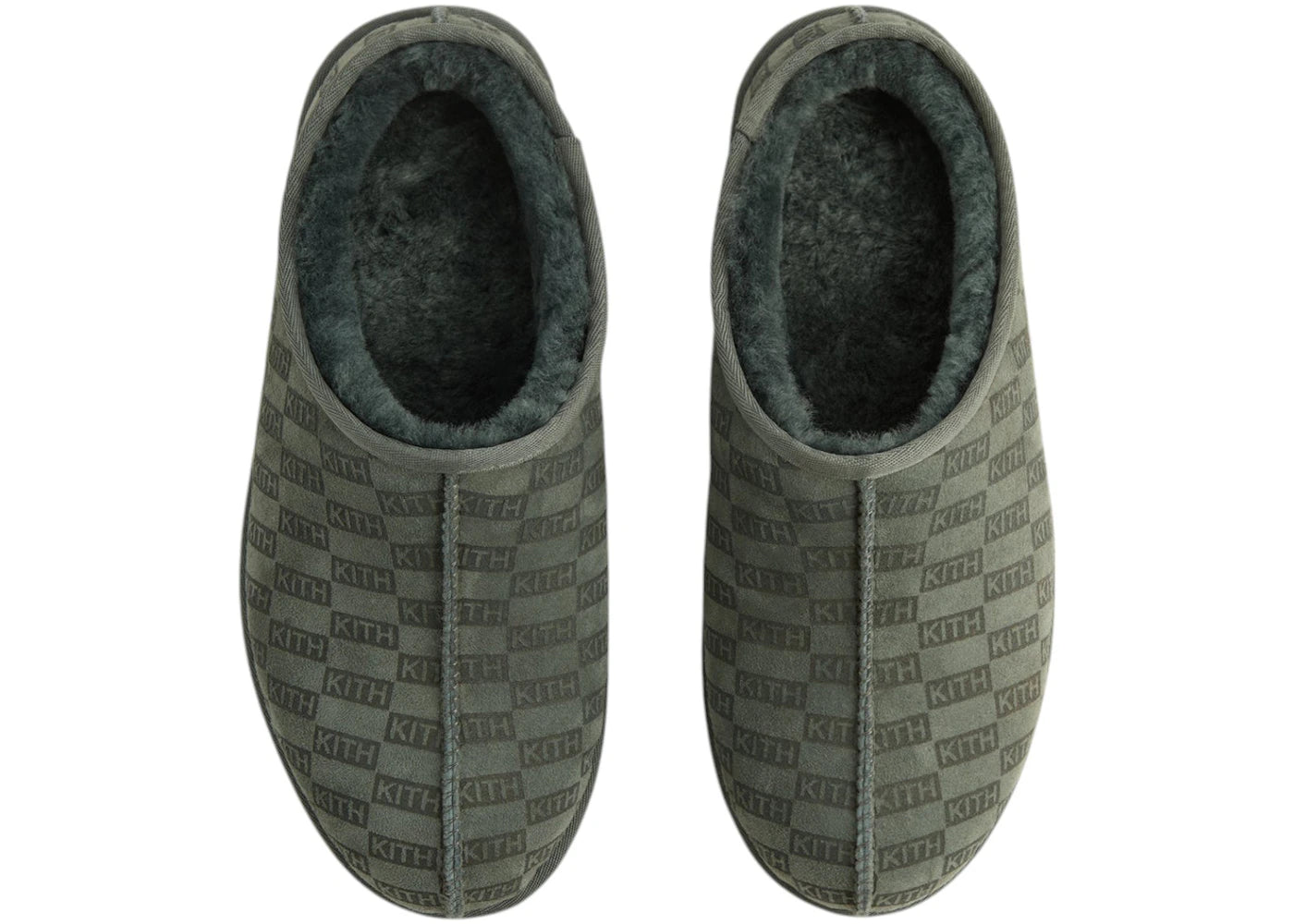 Kith Kithmas Monogram Shearling Slippers Stadium