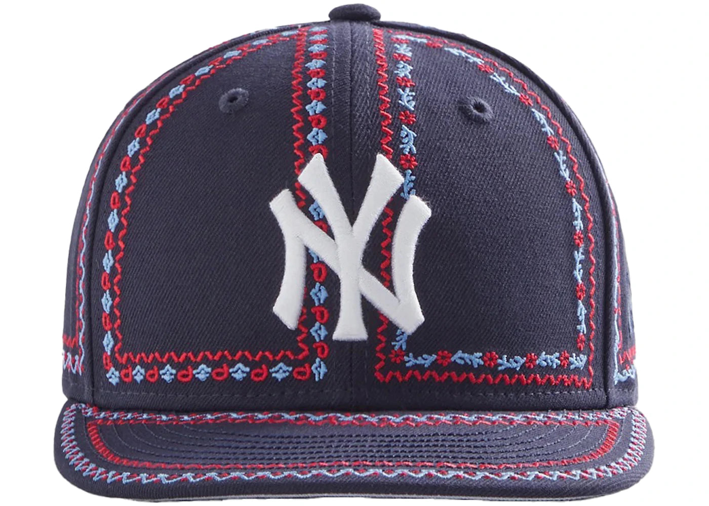 Kith New Era Yankees Floral Frame 59Fifty Fitted Hat Nocturnal