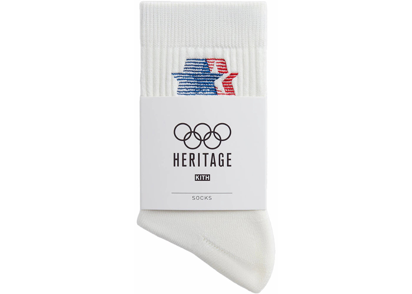 Kith Olympics Heritage Los Angeles Mid Crew Sock Silk