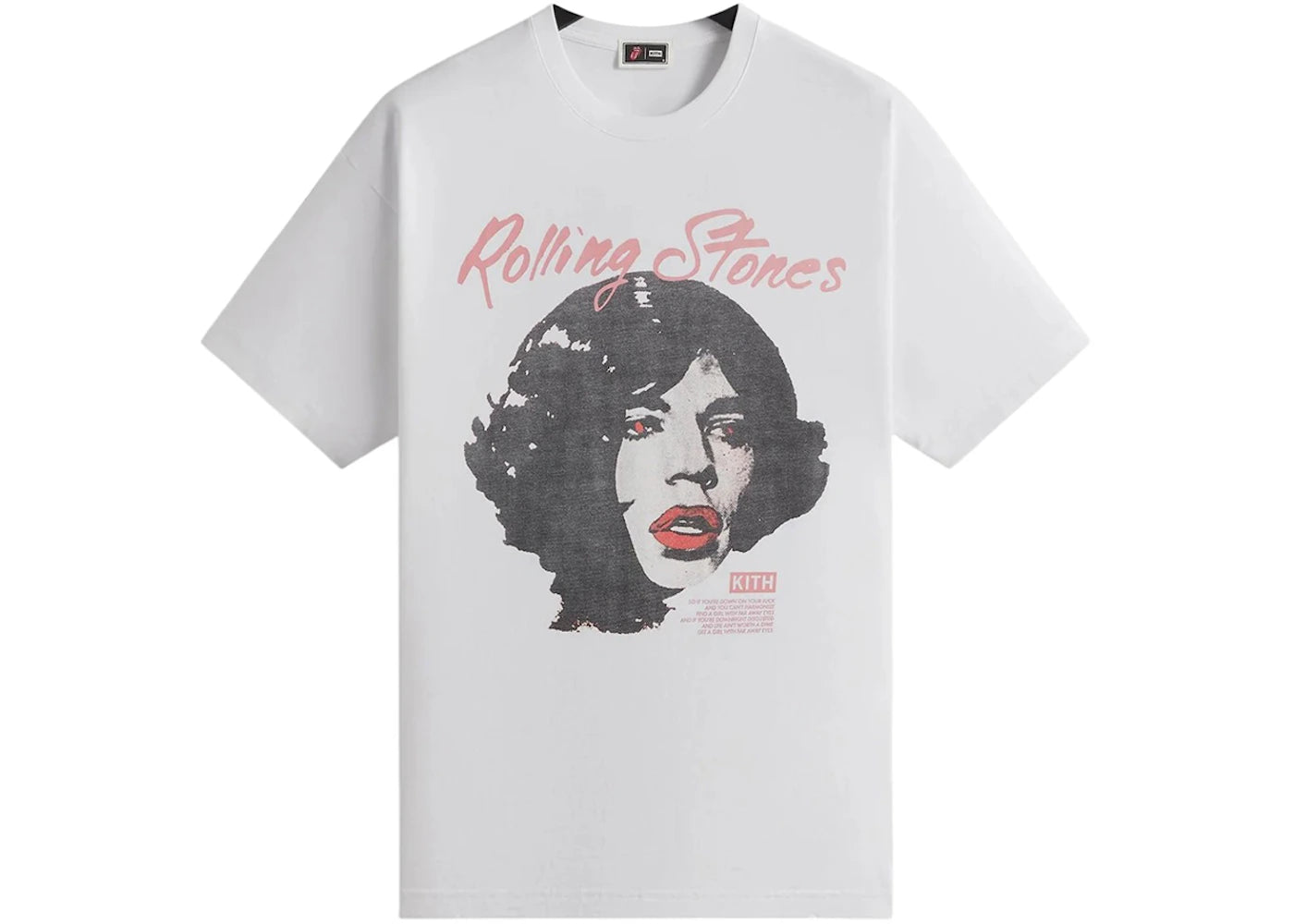 Kith Rolling Stones Far Away Eyes Vintage Tee White