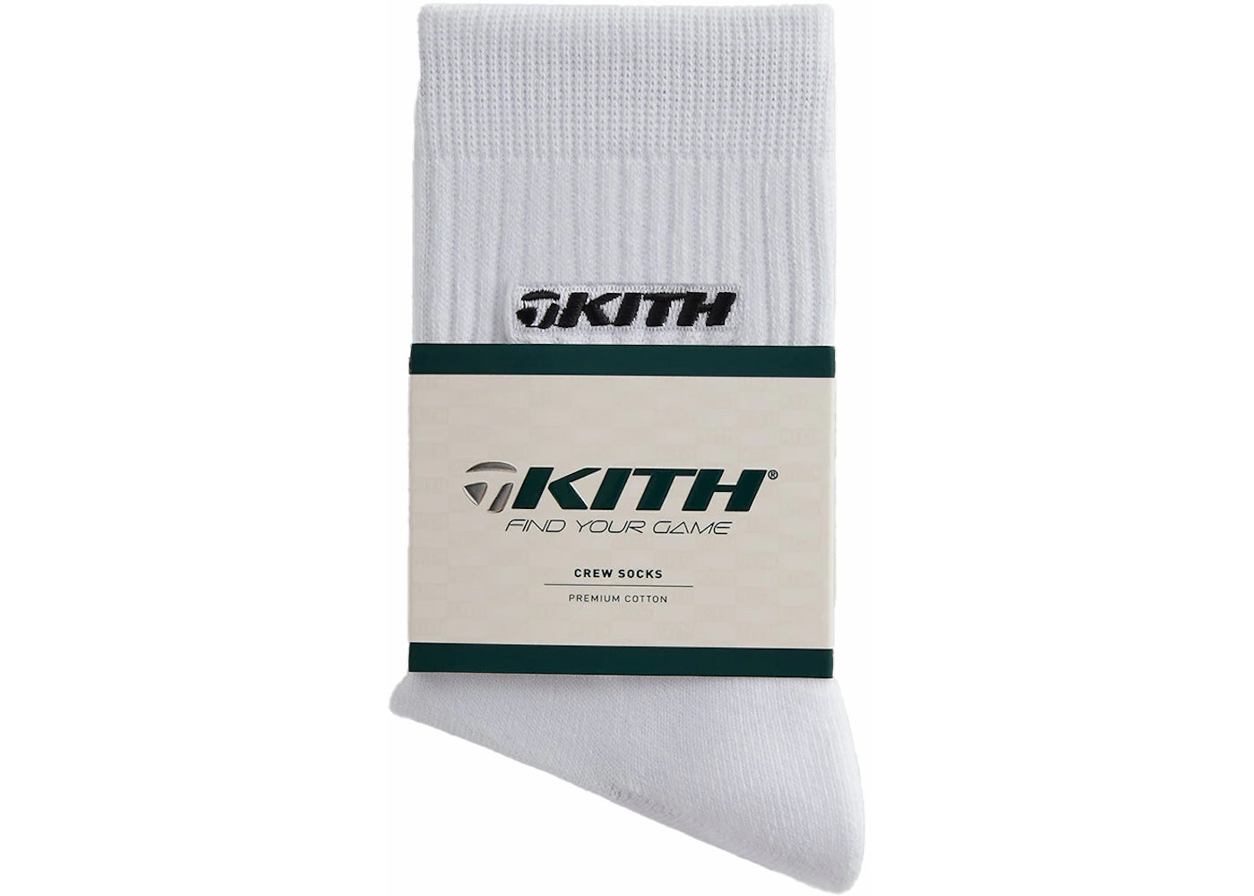 Kith TaylorMade Crew Socks White
