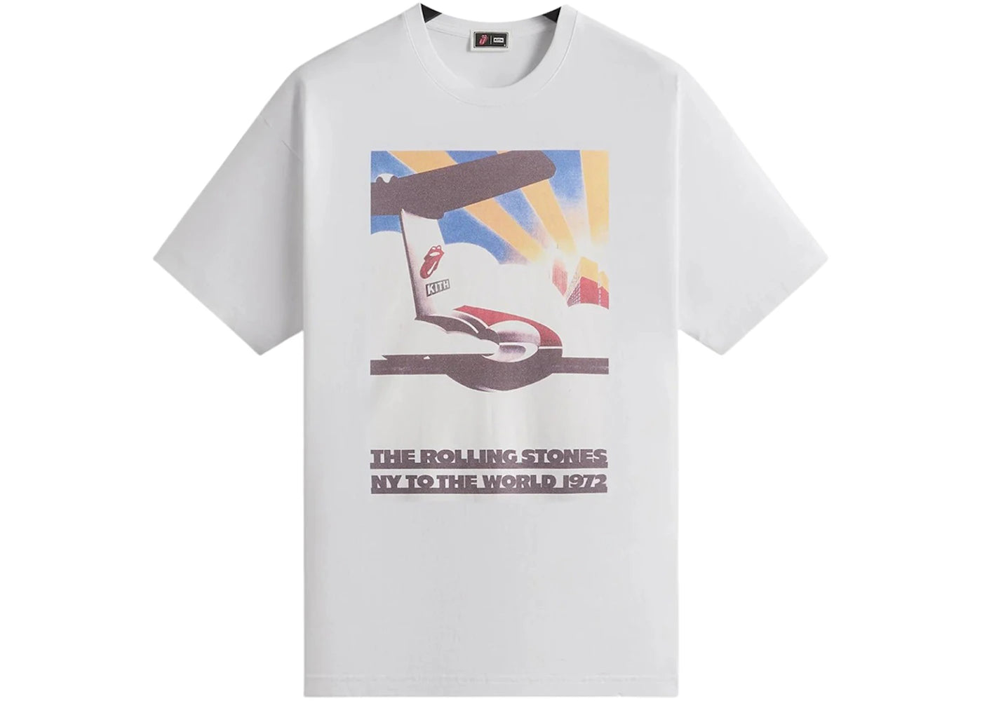 Kith The Rolling Stones New York 1972 Poster Tee White