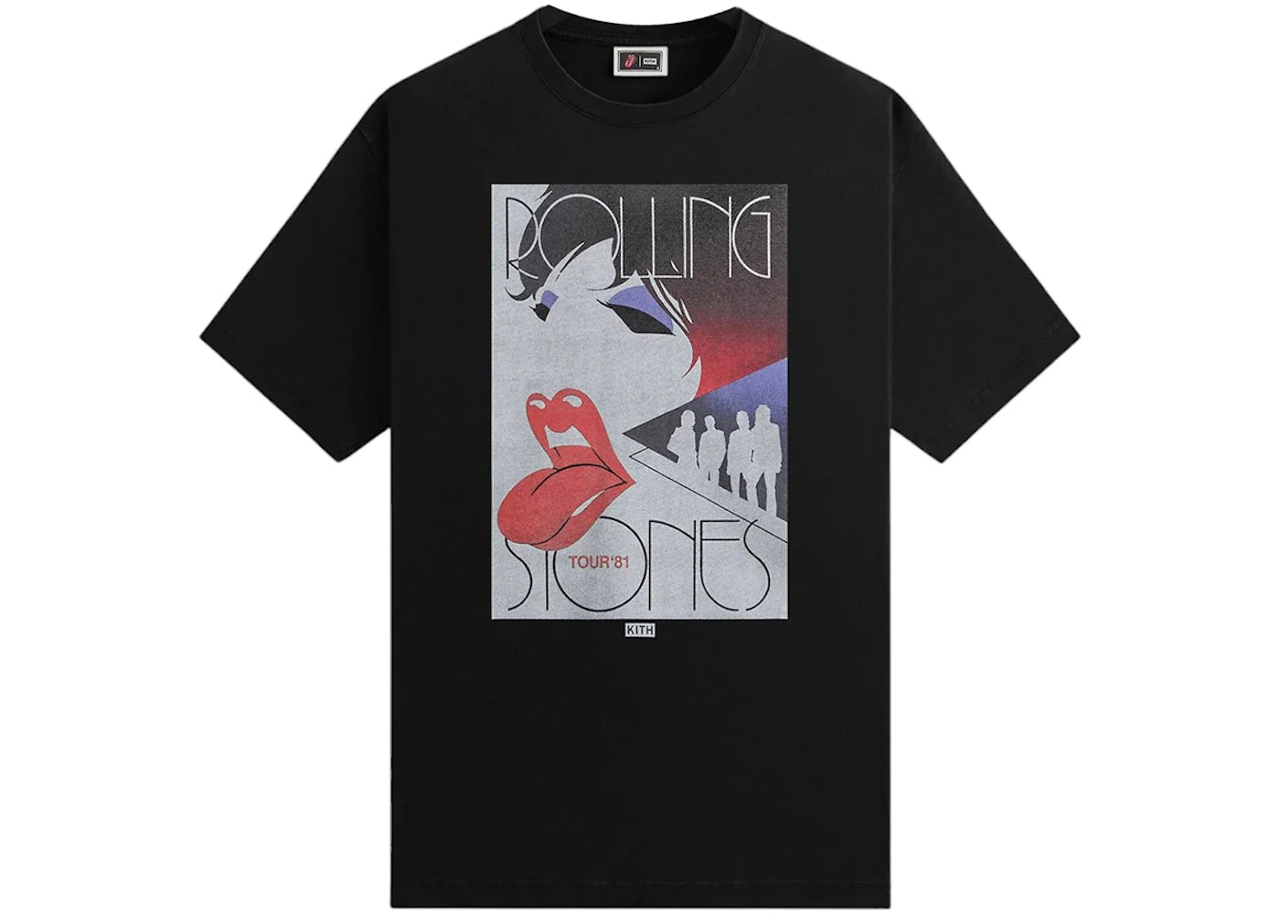Kith The Rolling Stones Tour 1981 Tee Black