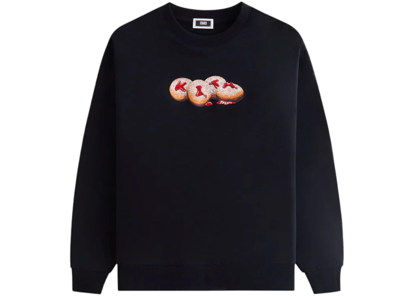 Kith Treats Jelly Doughnut Nelson Crewneck Black