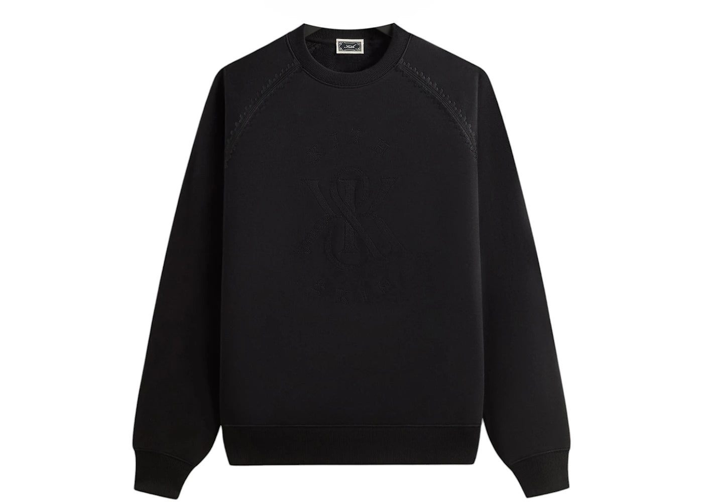 Kith Vale Raglan Crewneck Black