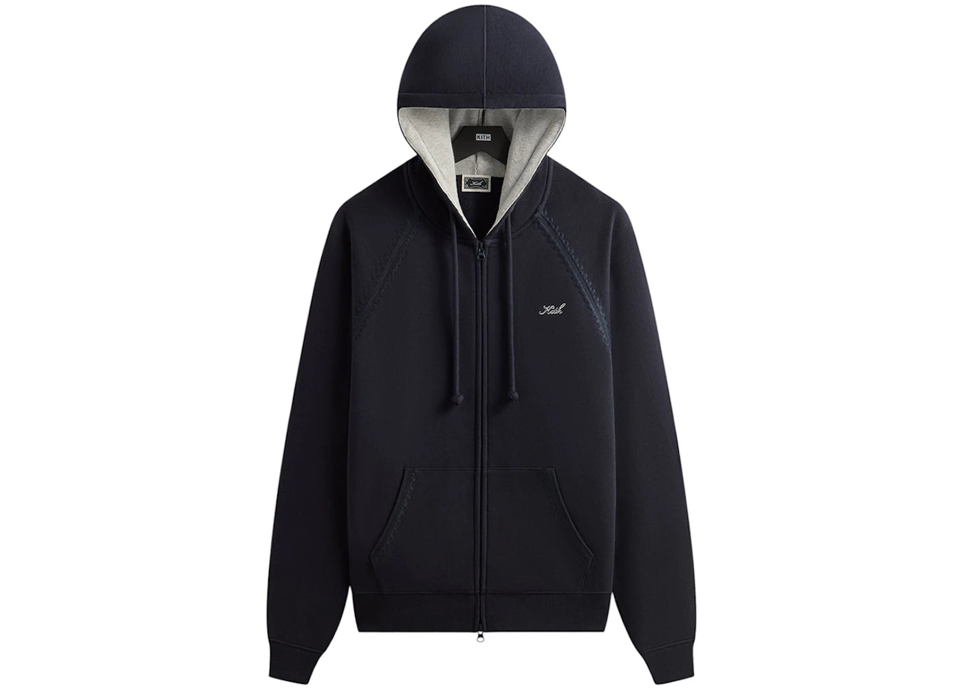 Kith Vale Raglan Full Zip Hoodie Admiral