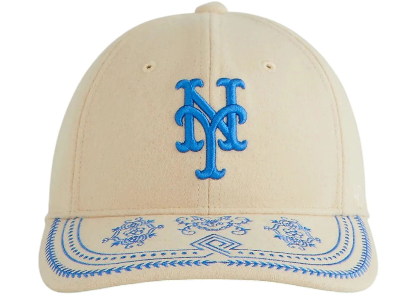Kith x ‘47 New York Mets Embroidered Franchise LS Cap Sandrift