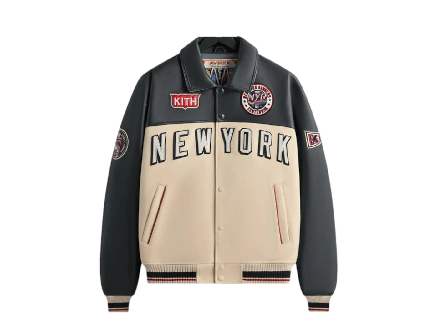 Kith x AVIREX for the New York Rangers Bomber Jacket Navy
