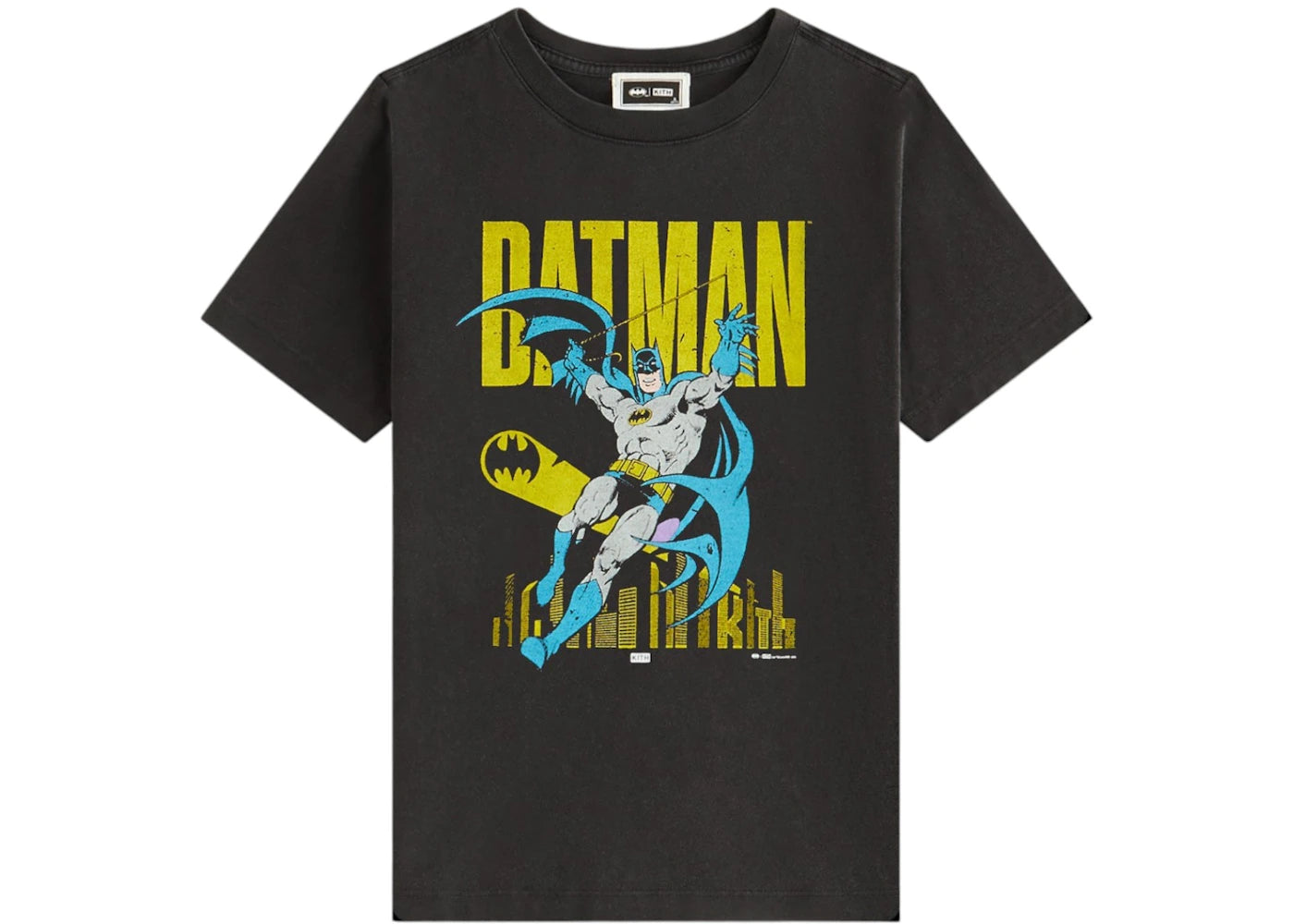 Kith x Batman Kids Classic Vintage Tee Black