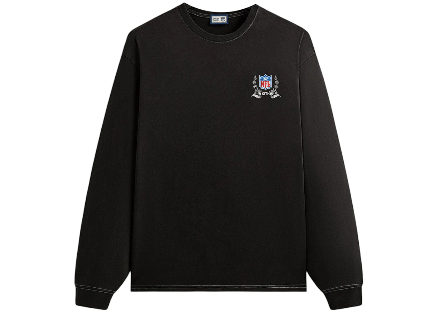 Kith x NFL 47 Raiders Vintage Long Sleeve Tee Black