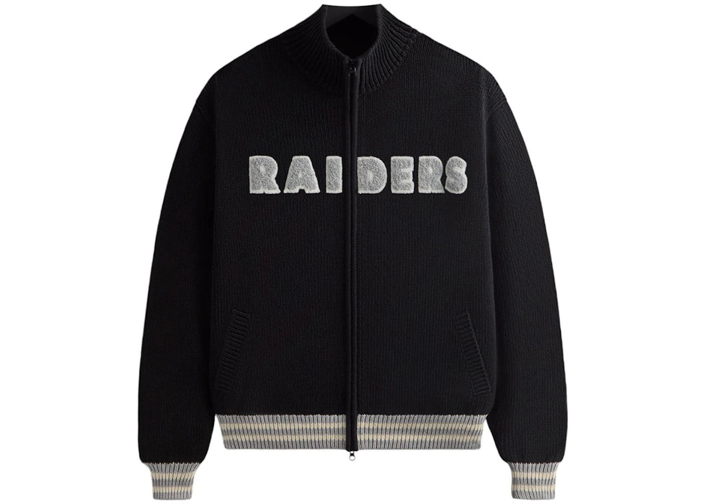 Kith x NFL 47 Raiders Wyona Full Zip Sweater Black