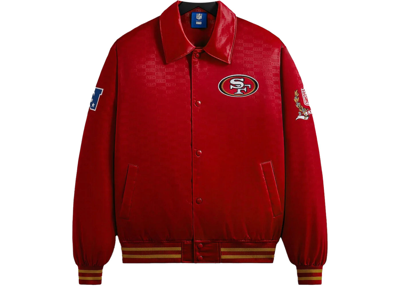 Kith x NFL 49ers Satin Bomber Jacket Dalle