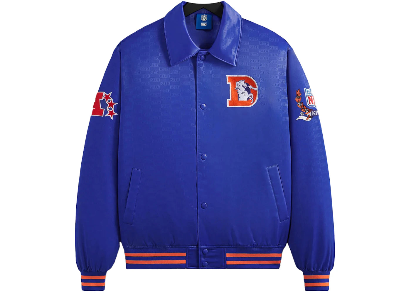 Kith x NFL Broncos Satin Bomber Jacket Sonam