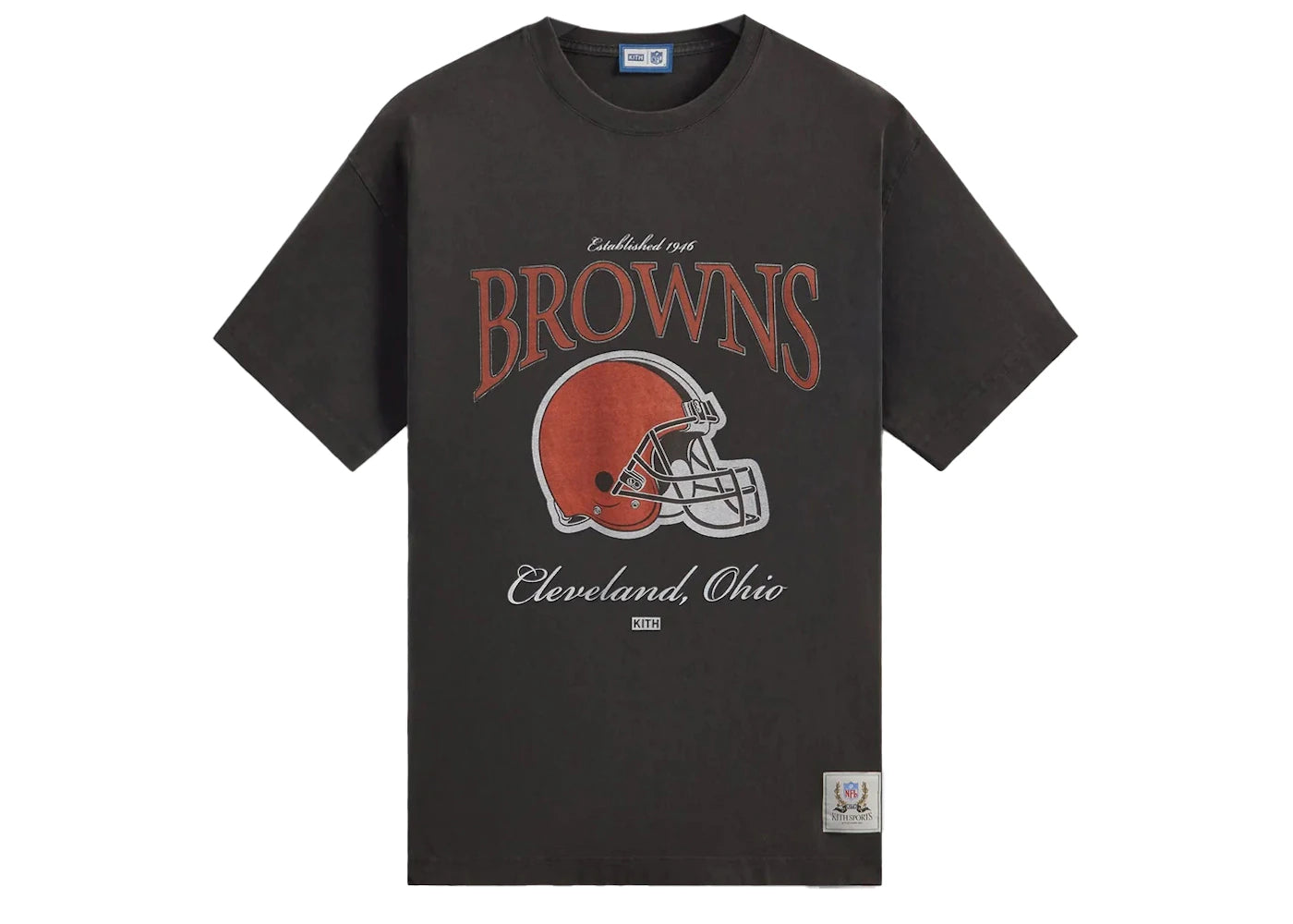 Kith x NFL Browns Vintage Tee Black