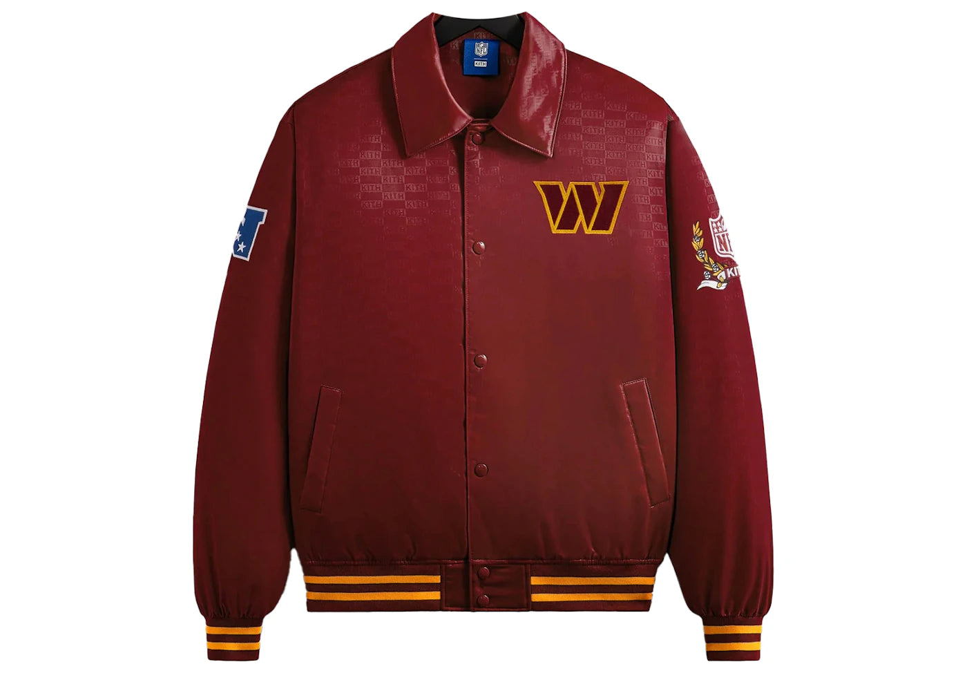 Kith x NFL Commanders Satin Bomber Jacket Prompt