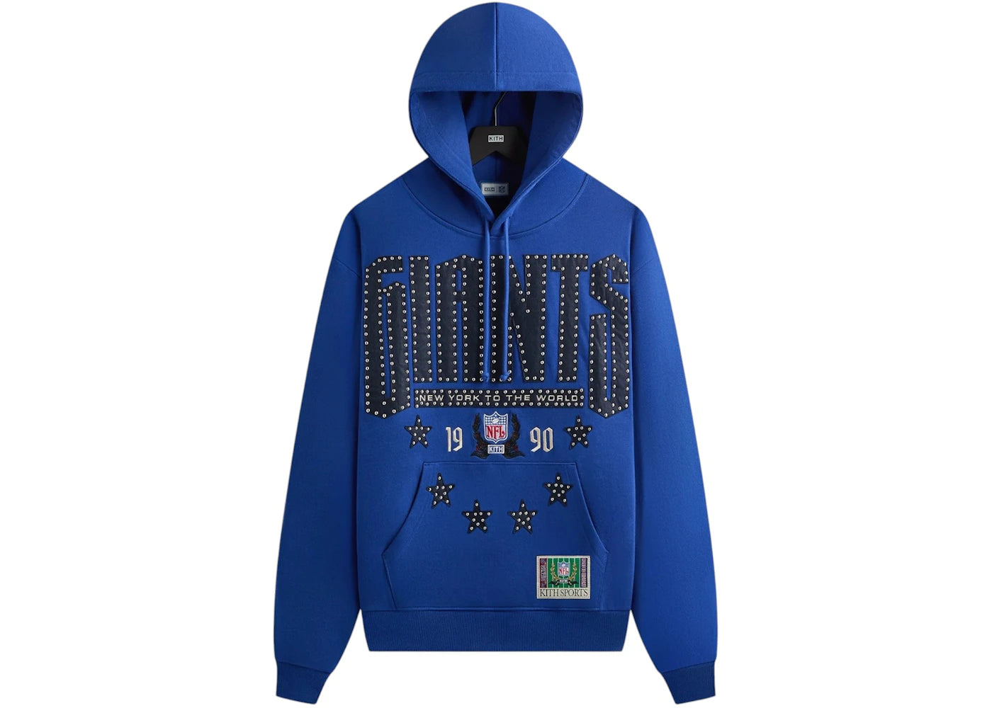Kith x NFL New York Giants Stars Vintage Hoodie Current