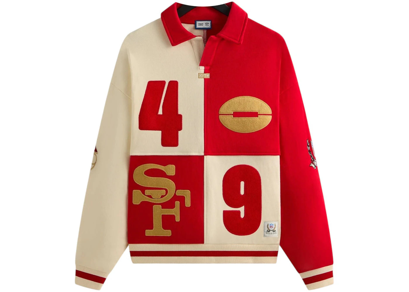 Kith x NFL San Francisco 49ers Vintage Rugby Sandrift