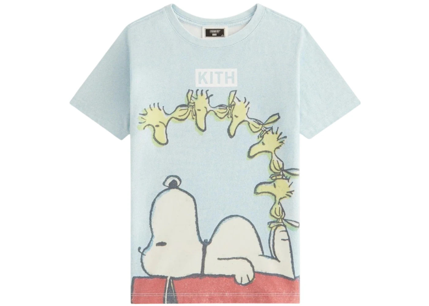 Kith x Peanuts Kids Woodstock Doghouse Vintage Tee Glisten