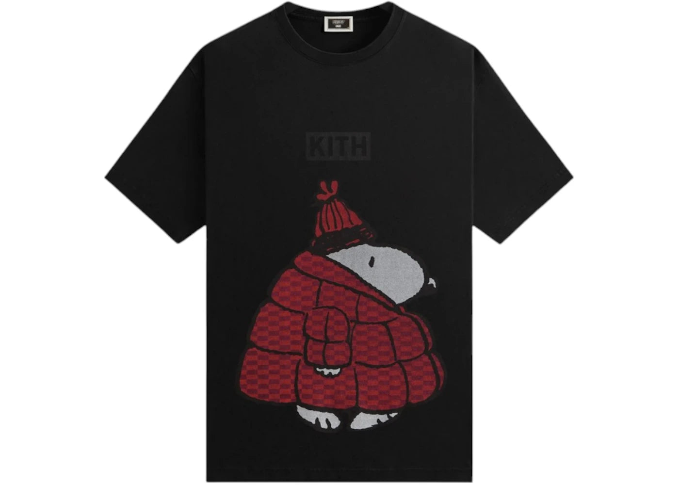 Kith x Peanuts Puffer Vintage Tee Black