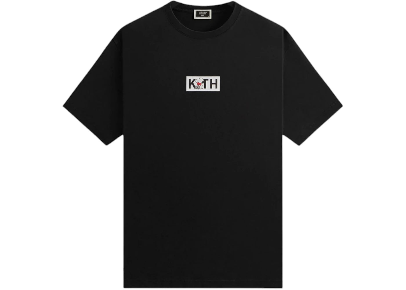 Kith x Peanuts Snoopy Classic Logo Tee Black