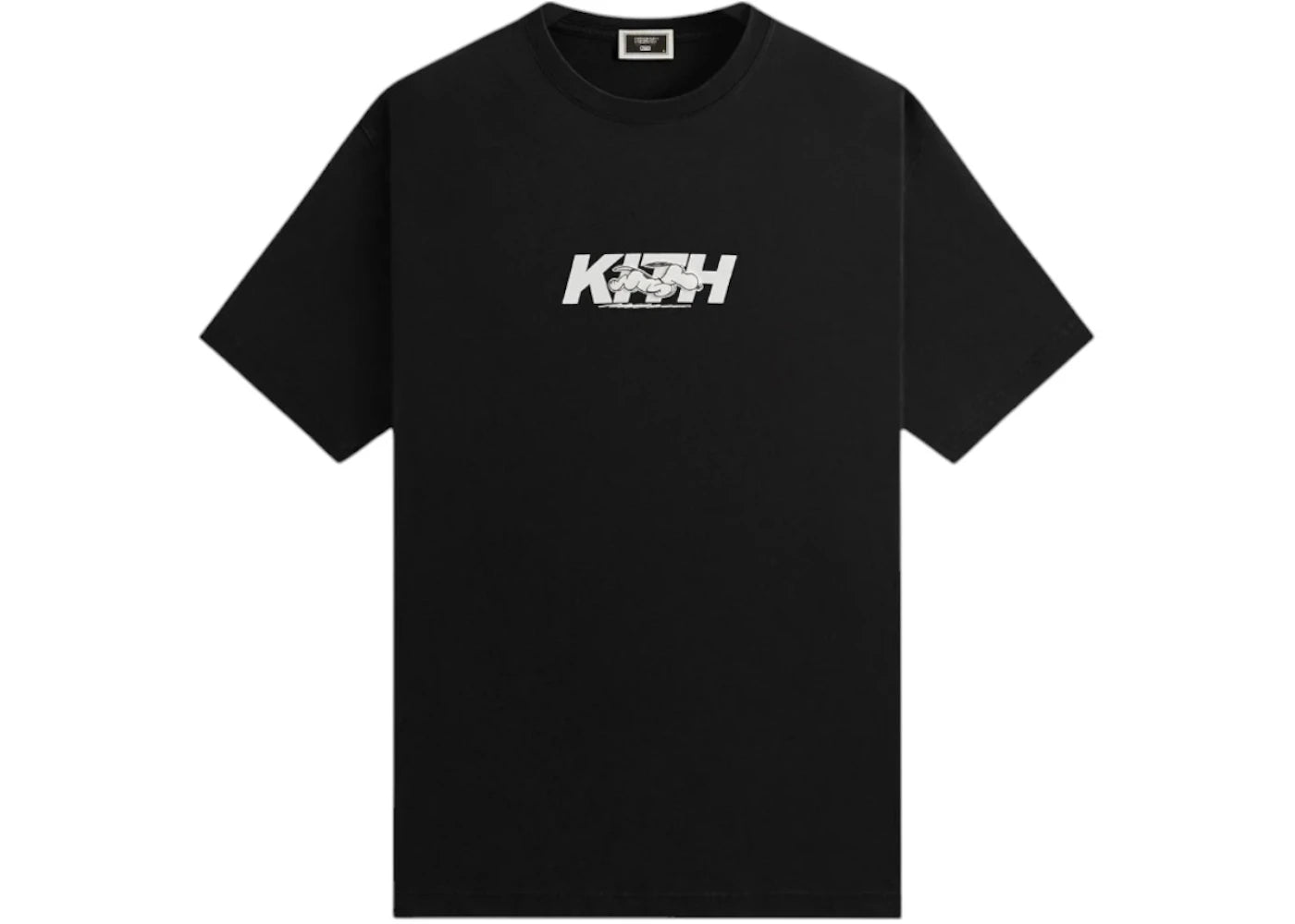 Kith x Peanuts Snoopy Run Fast Logo Tee Black