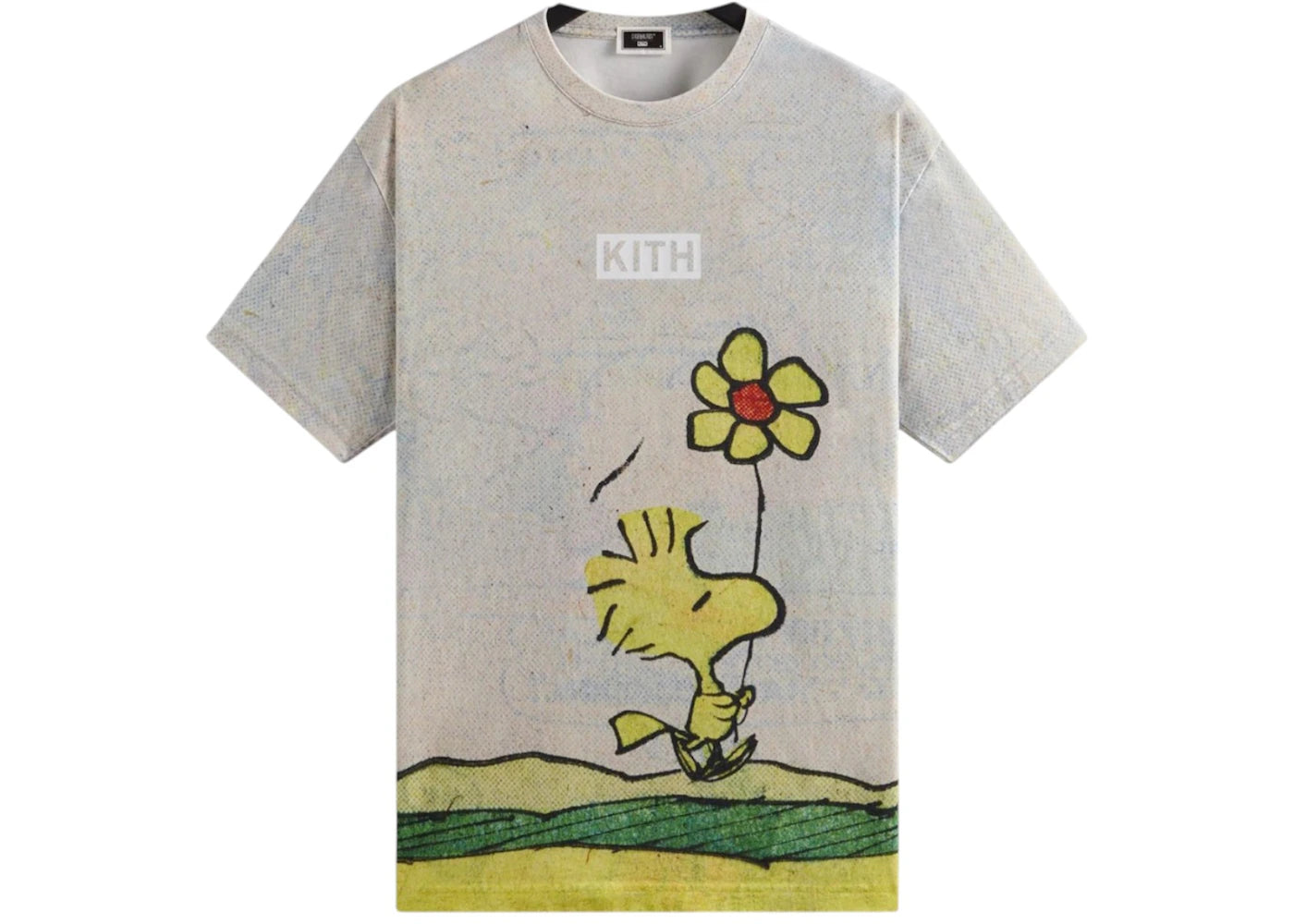 Kith x Peanuts Woodstock Comic Vintage Tee Chalk