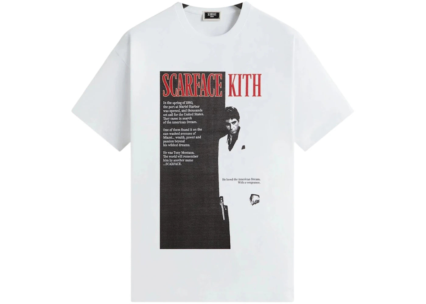 Kith x Scarface Film Poster Vintage Tee White