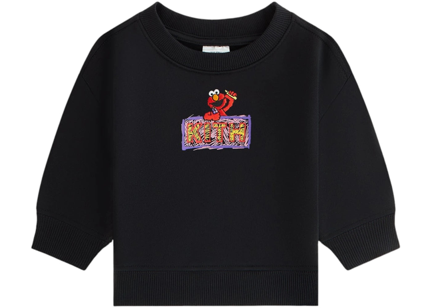 Kith x Sesame Street Baby Elmo Nelson Crewneck Black