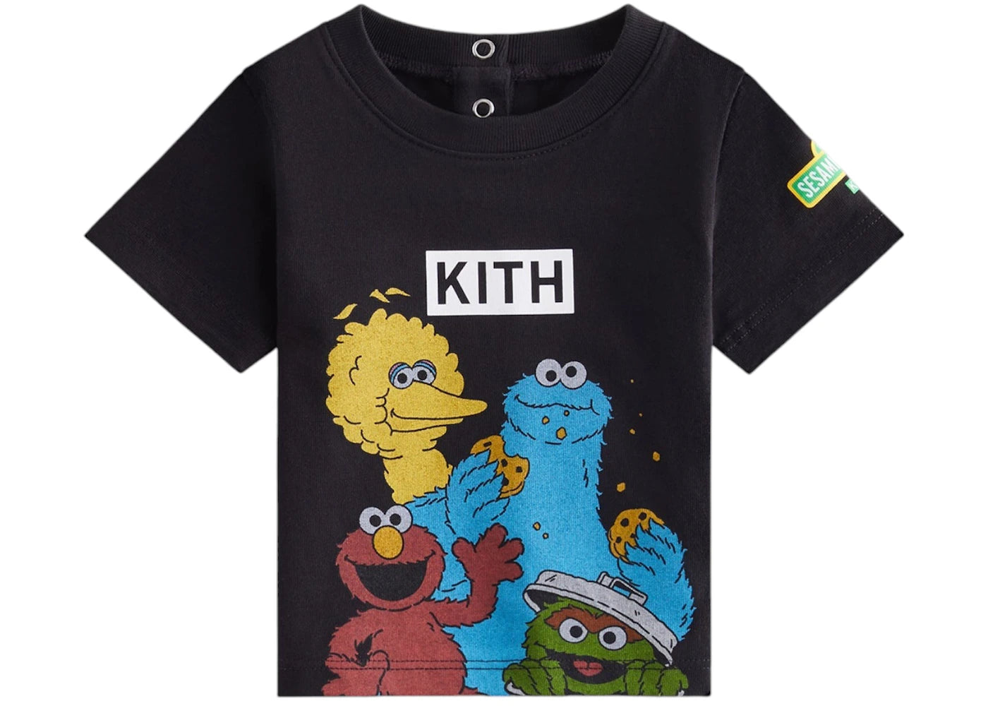 Kith x Sesame Street Baby Family Tee Black
