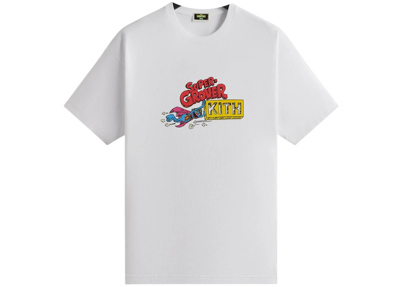 Kith x Sesame Street Super Grover Sketch Tee White