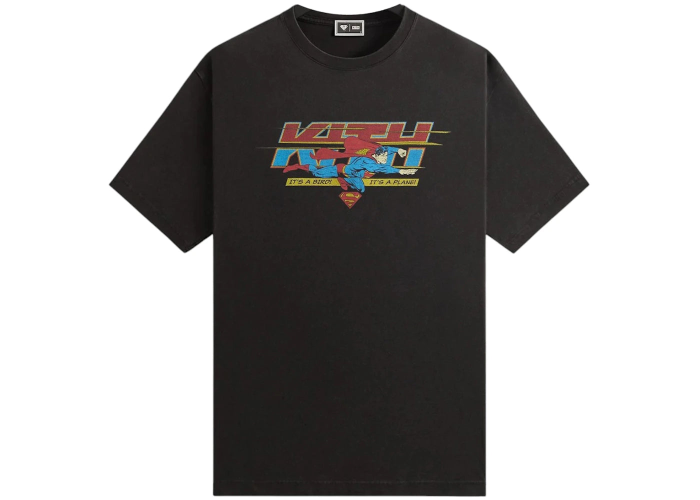 Kith x Superman It's A Bird Vintage Tee Black