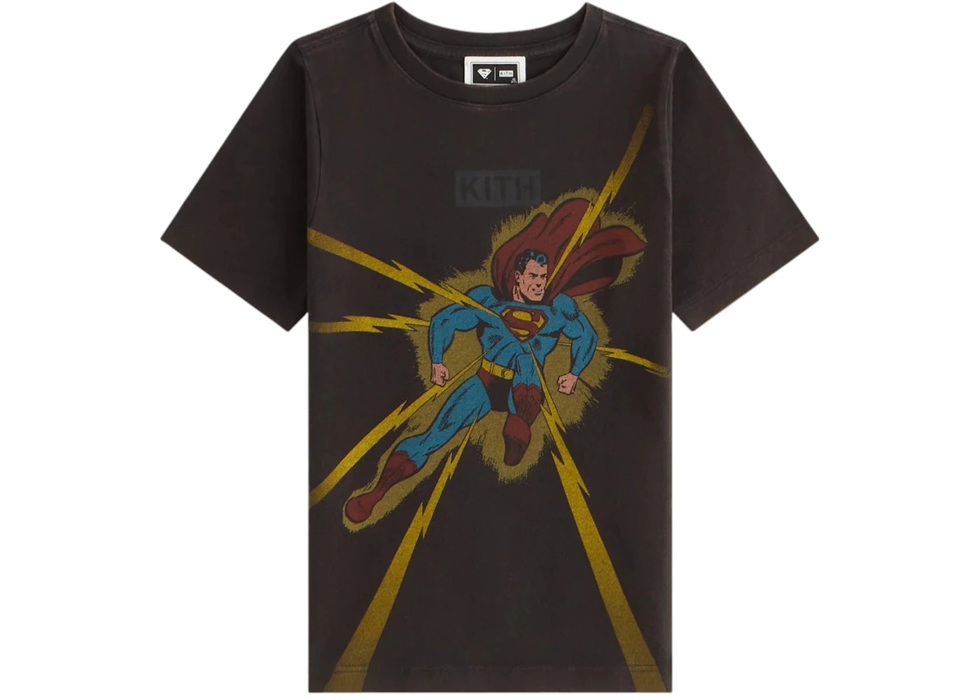 Kith x Superman Kids Lightning Bolt Tee Black
