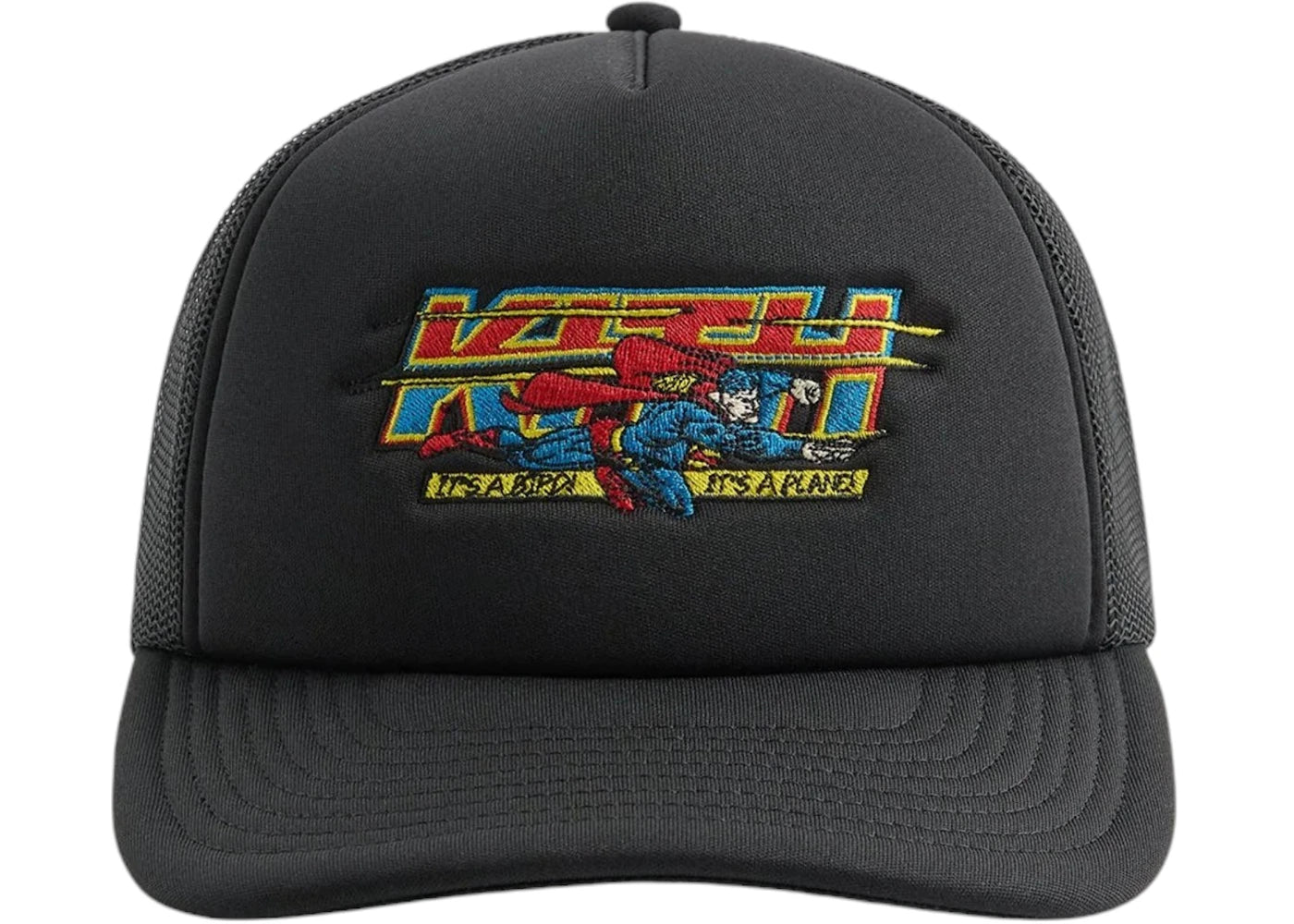 Kith x Superman Nolan Trucker Hat Black