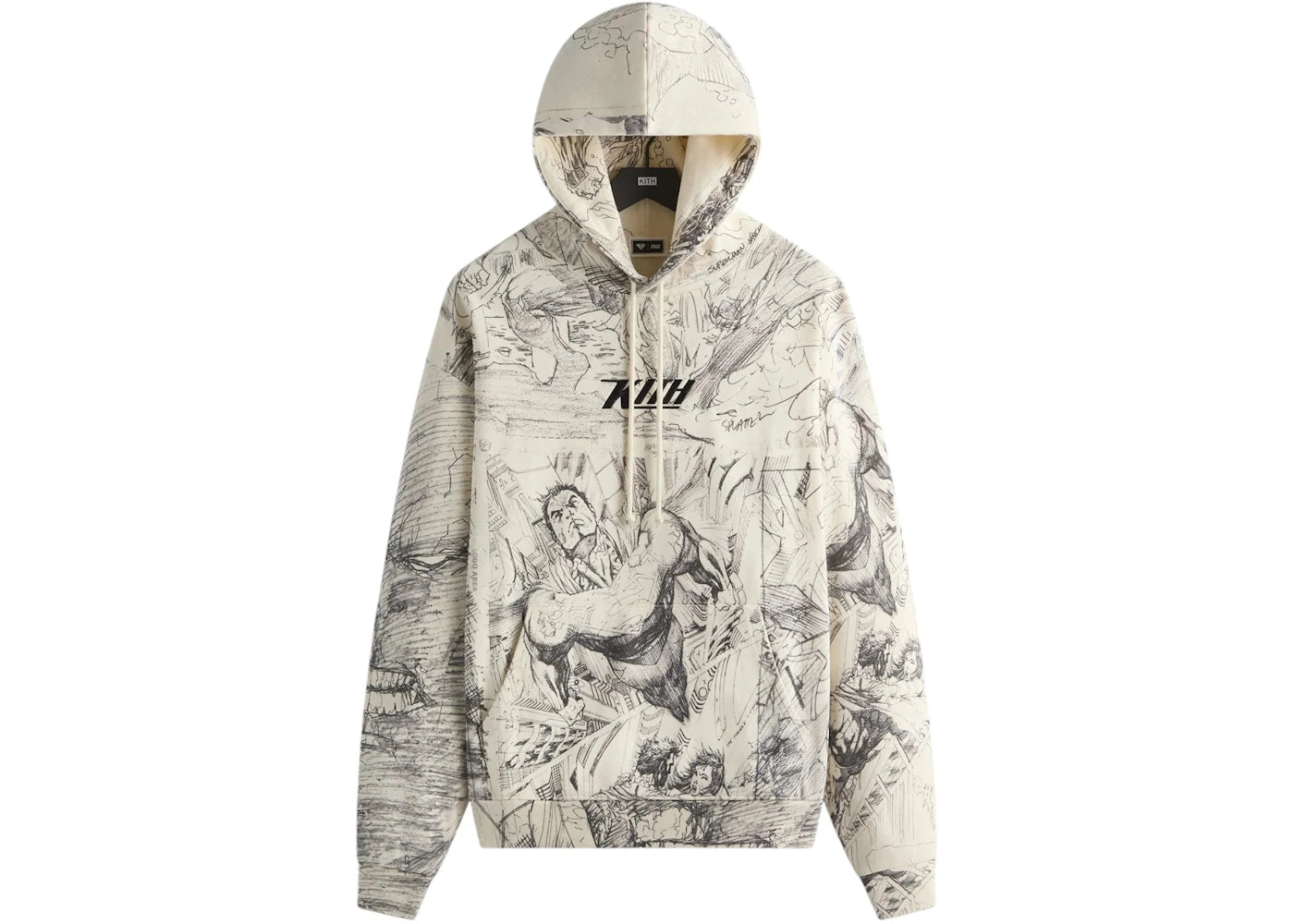 Kith x Superman Sketch Nelson Hoodie Sandrift