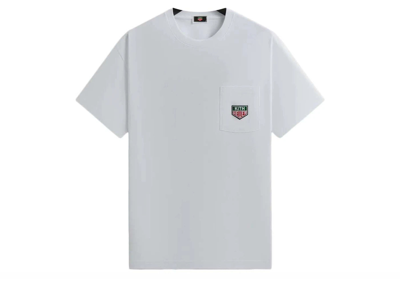 Kith x TAG Heuer Formula 1 Badge Pocket Tee White
