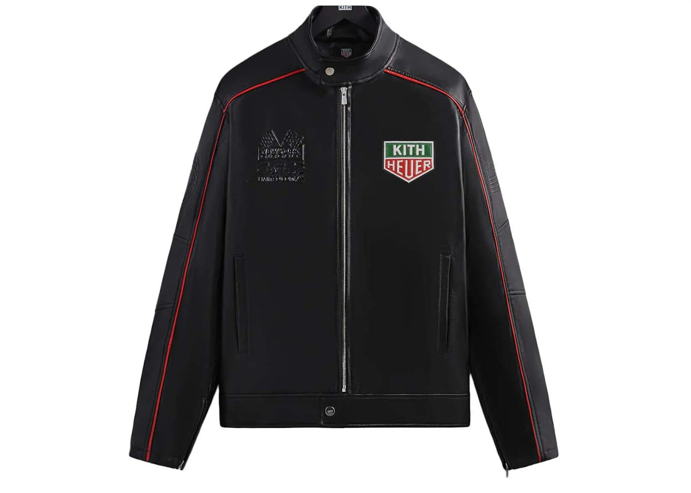 Kith x TAG Heuer Formula 1 Leather Racing Jacket Black