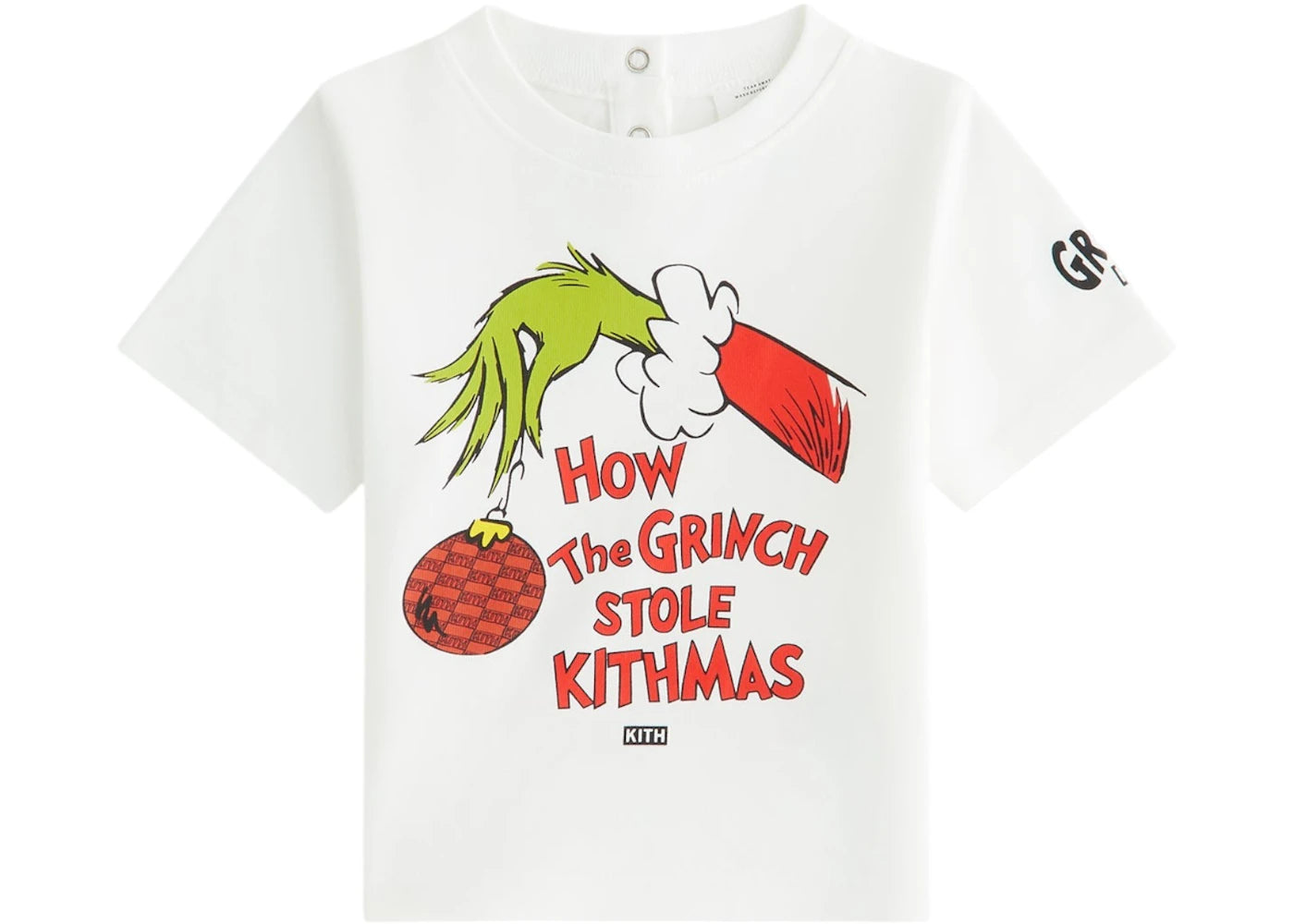 Kith x The Grinch Baby Book Title Tee White
